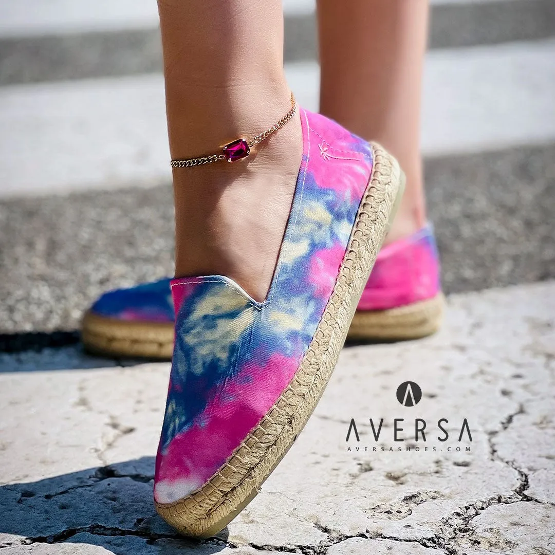 Manebì Espadrilles dalt villa tie-dye peony