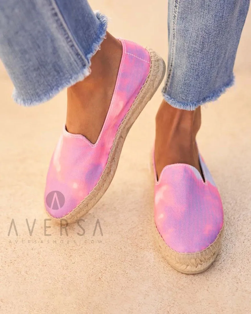 Manebì Espadrilles dalt villa tie-dye peony