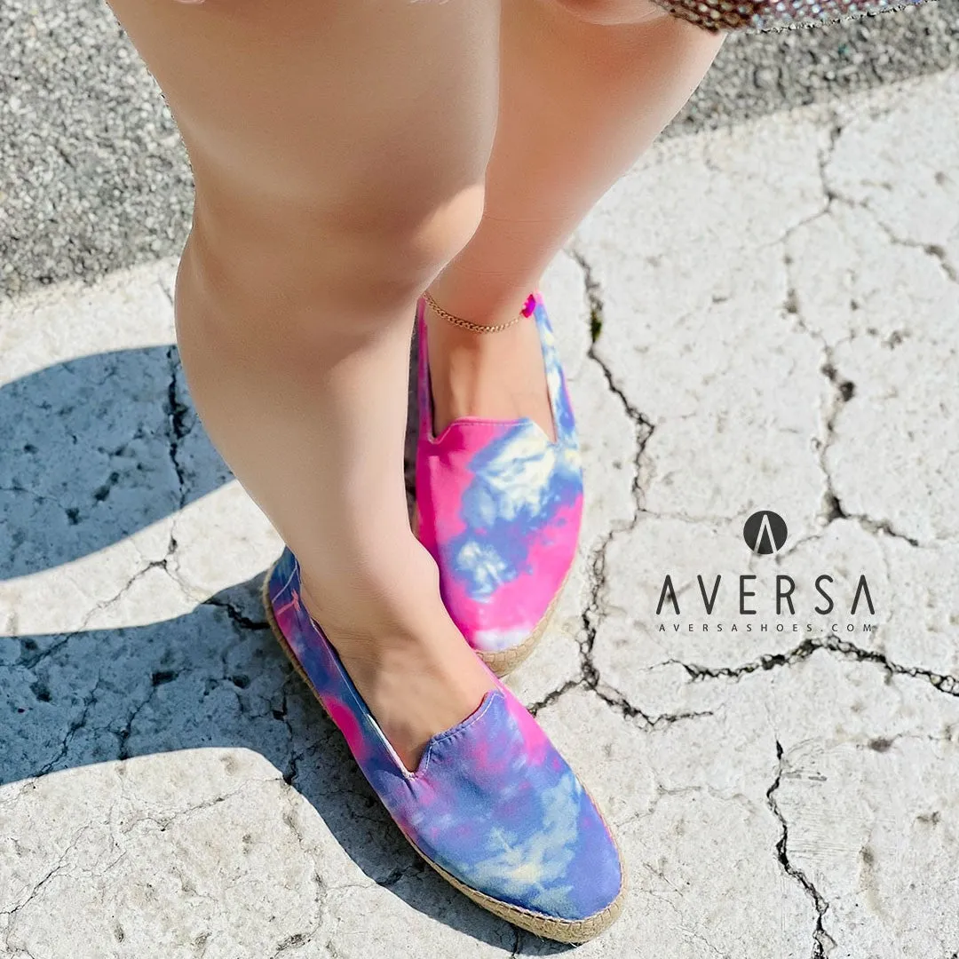 Manebì Espadrilles dalt villa tie-dye peony