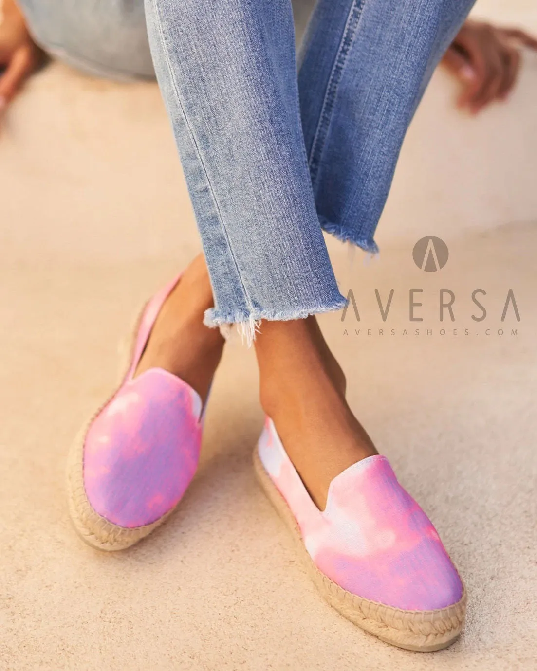 Manebì Espadrilles dalt villa tie-dye peony