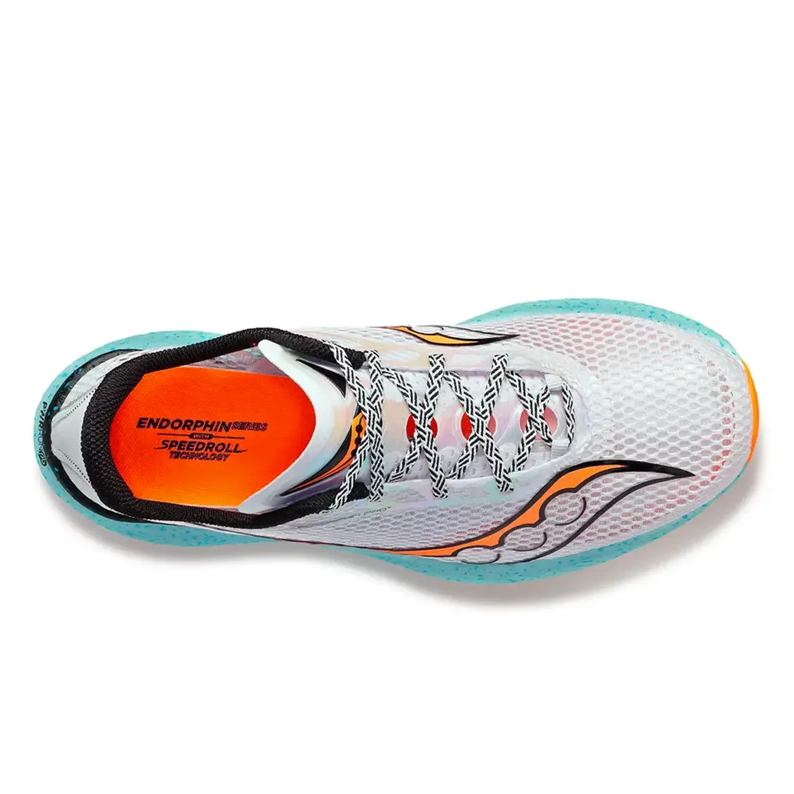 Mens Saucony Endorphin Pro 3 - Fog / Vizi Orange