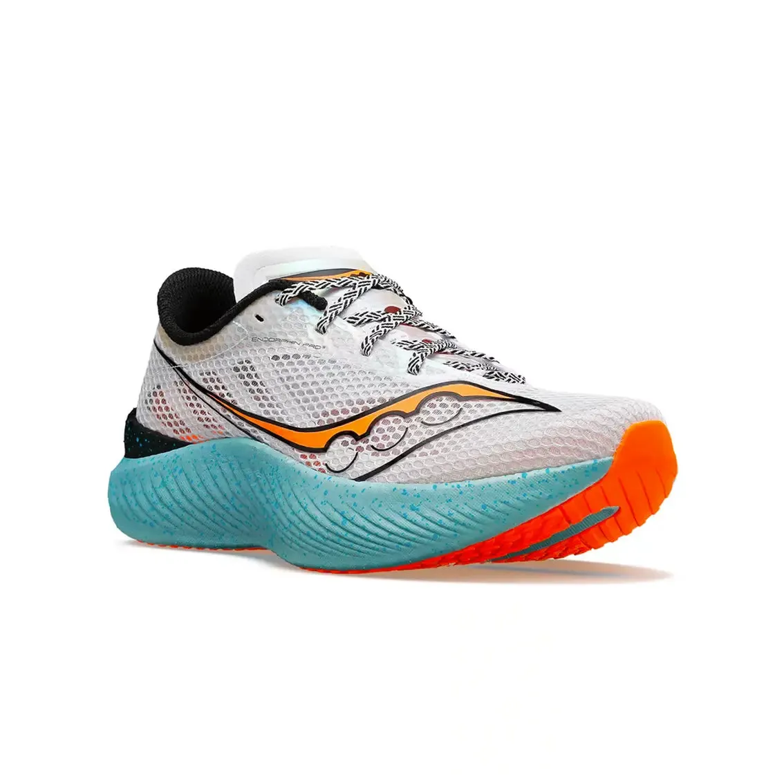 Mens Saucony Endorphin Pro 3 - Fog / Vizi Orange