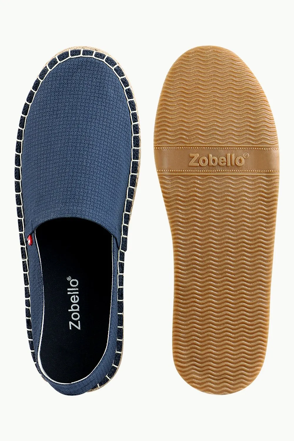 Men's Thread Print Navy Espadrilles