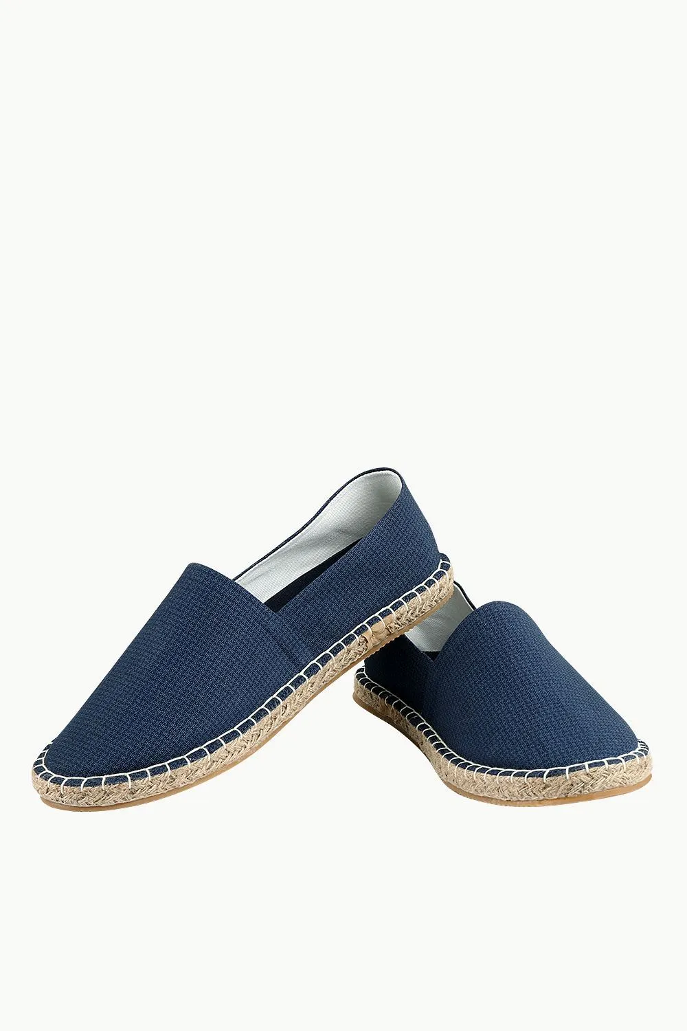Men's Thread Print Navy Espadrilles