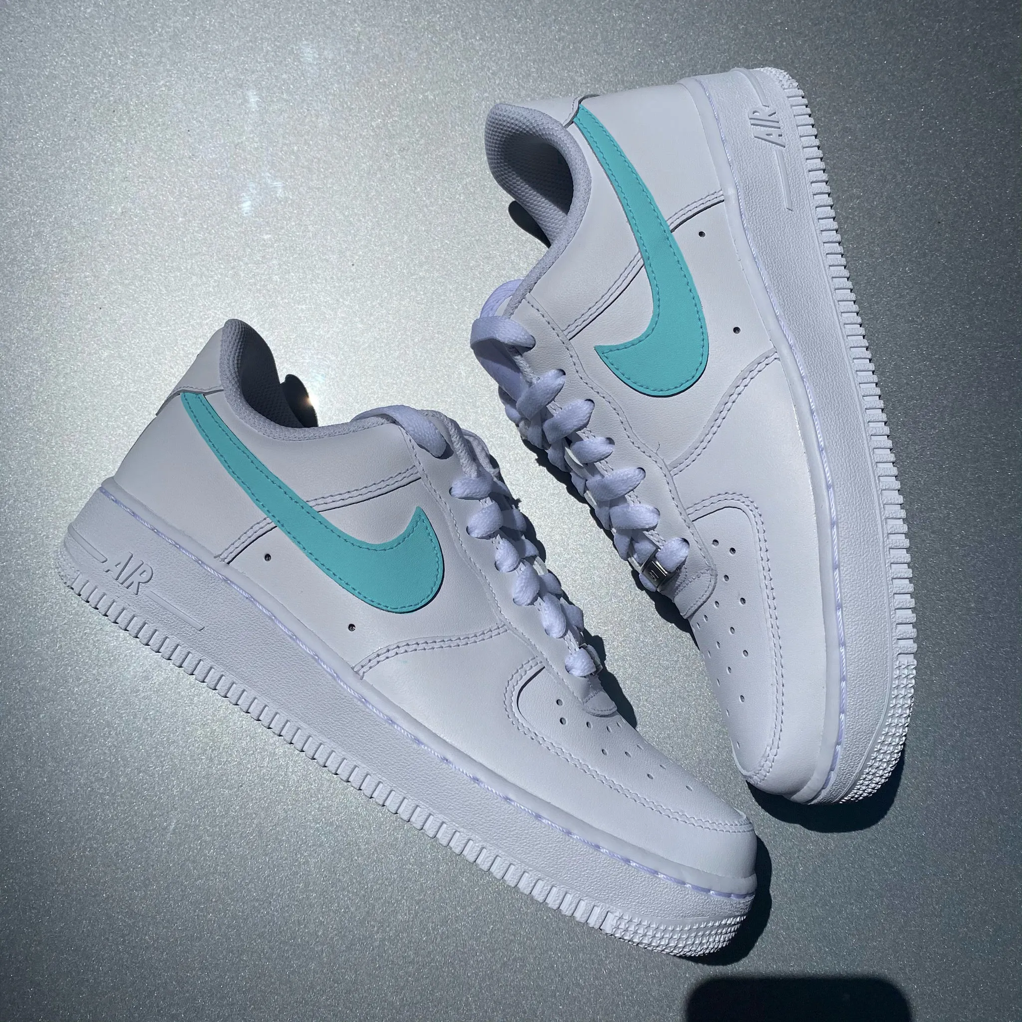 Mermaid Blue Tick AF1