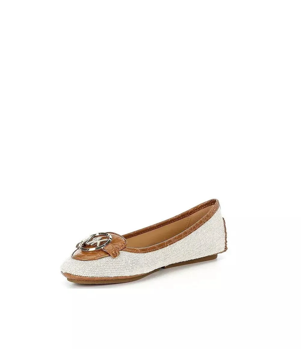 Michael Kors Women's Lillie Fabric Moccasins Hemp 10M