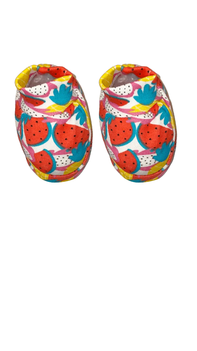 Mittens, Booties And Cap Set- Fruitilicious
