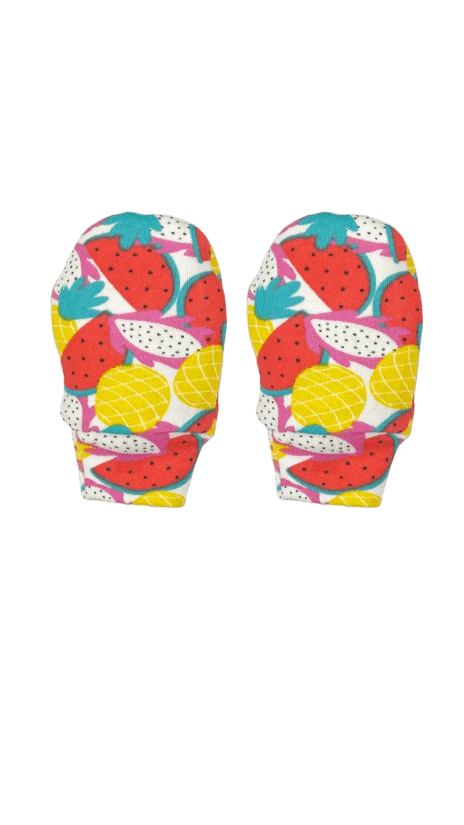 Mittens, Booties And Cap Set- Fruitilicious