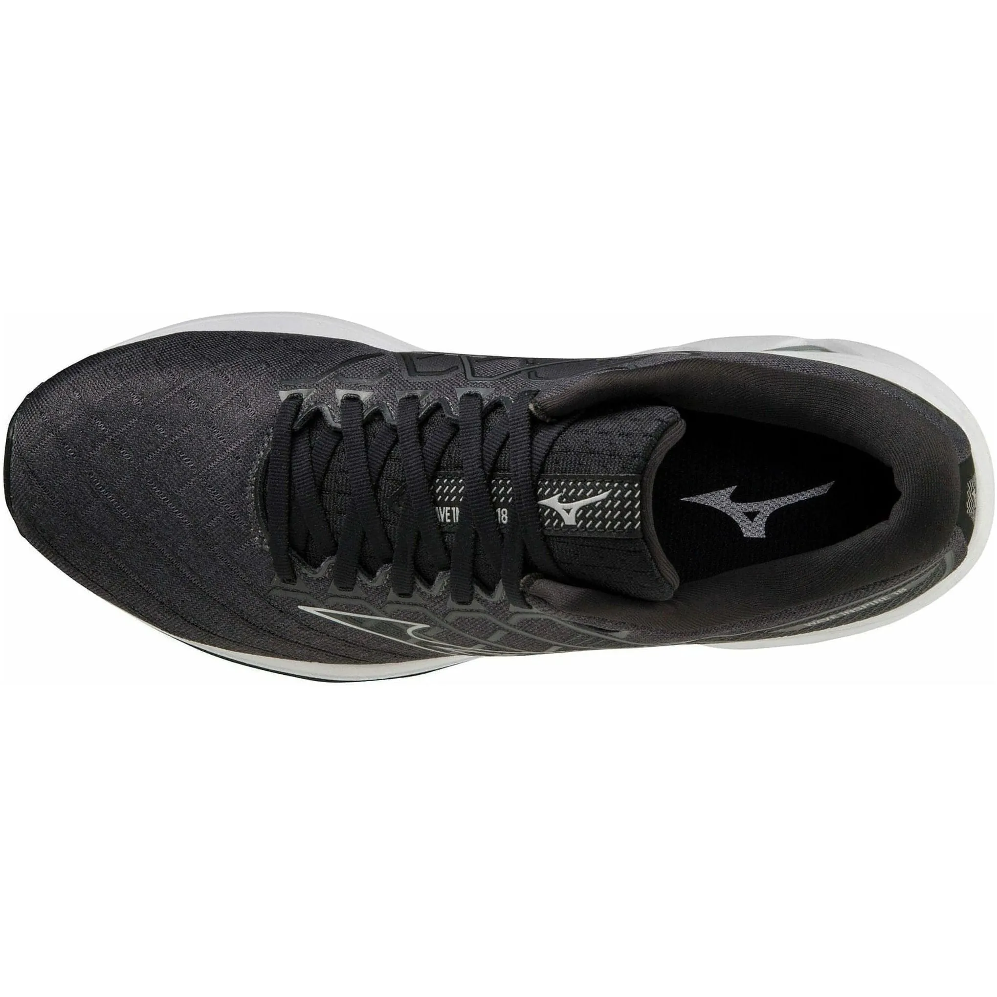 Mizuno Wave Inspire 18 WIDE FIT (2E) Mens Running Shoes - Black