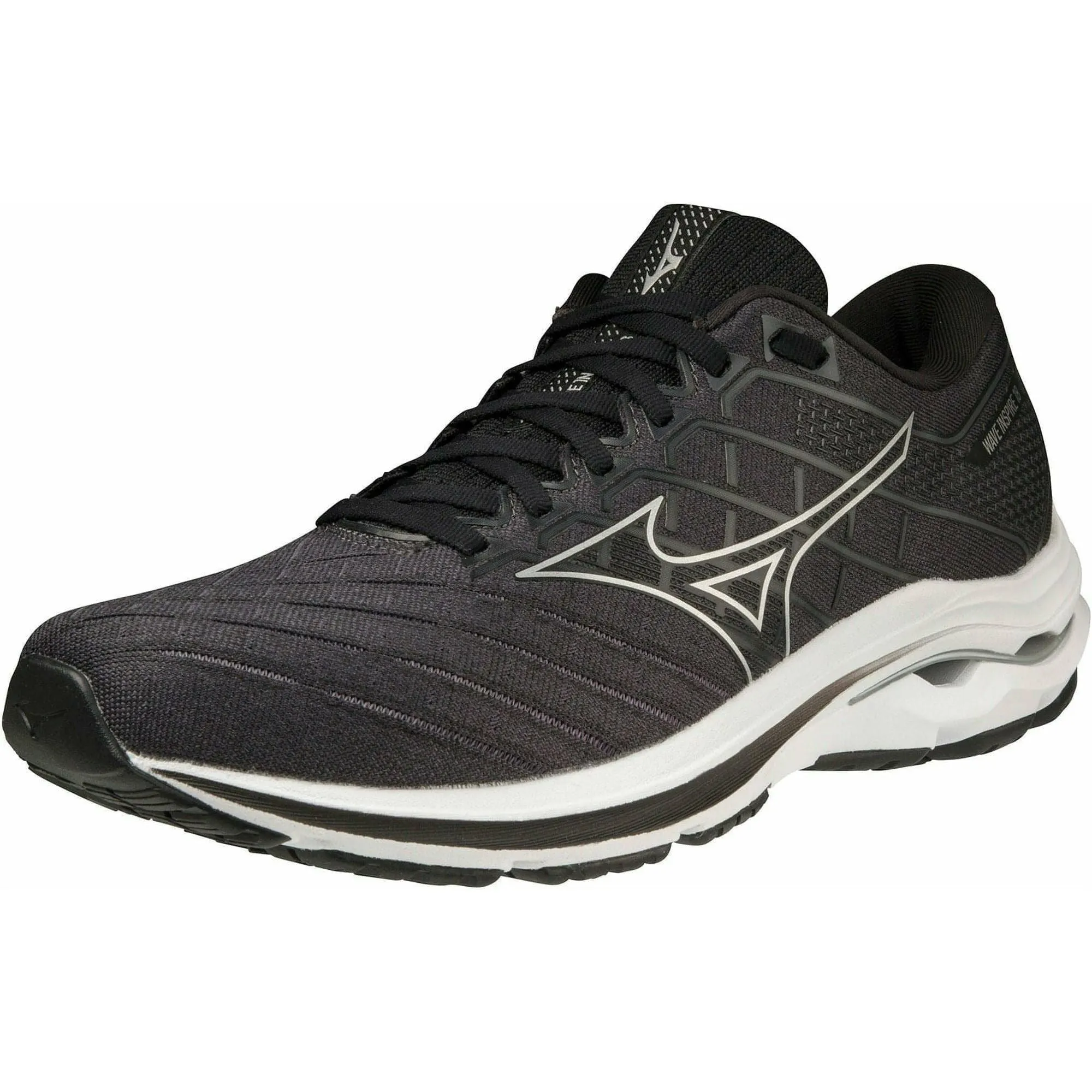 Mizuno Wave Inspire 18 WIDE FIT (2E) Mens Running Shoes - Black
