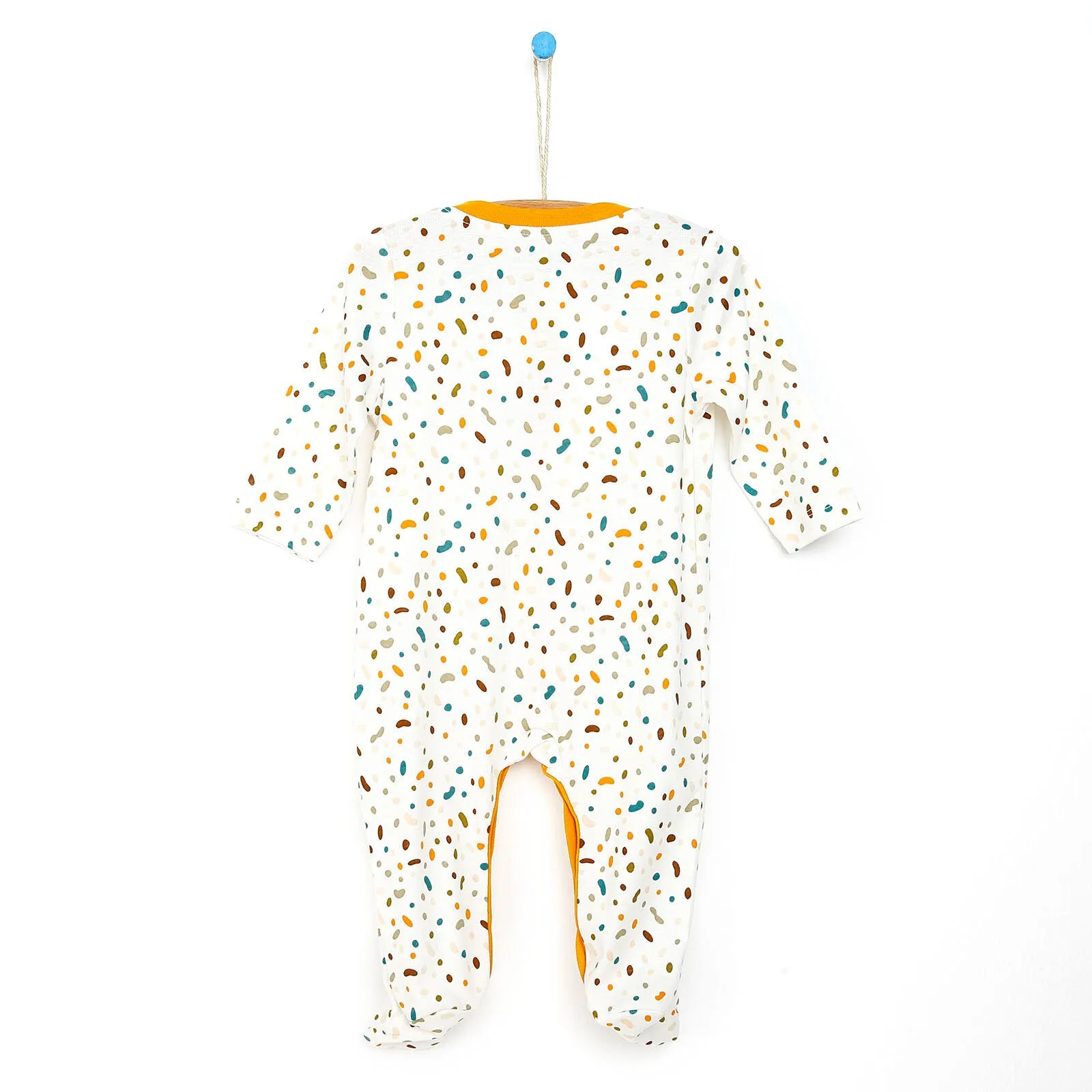 Motherlove Newborn Organic Footed Jumpsuit - Ecru