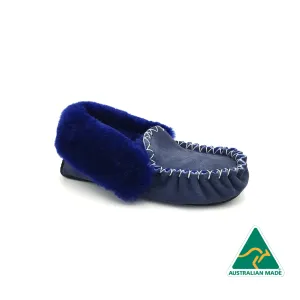 Navy Blue Moccasins