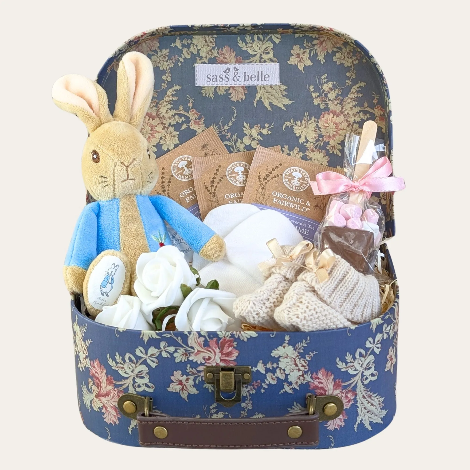 New Baby & Mum Gift Hamper, Beatrix Potter Keepsake Trunk