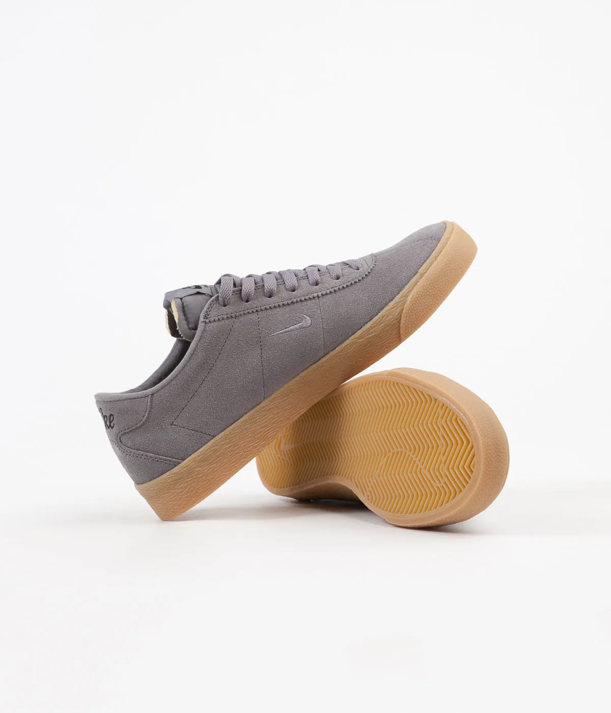 Nike SB Bruin Ultra Shoes - Gunsmoke / Gunsmoke - Black - Gum Light Brown