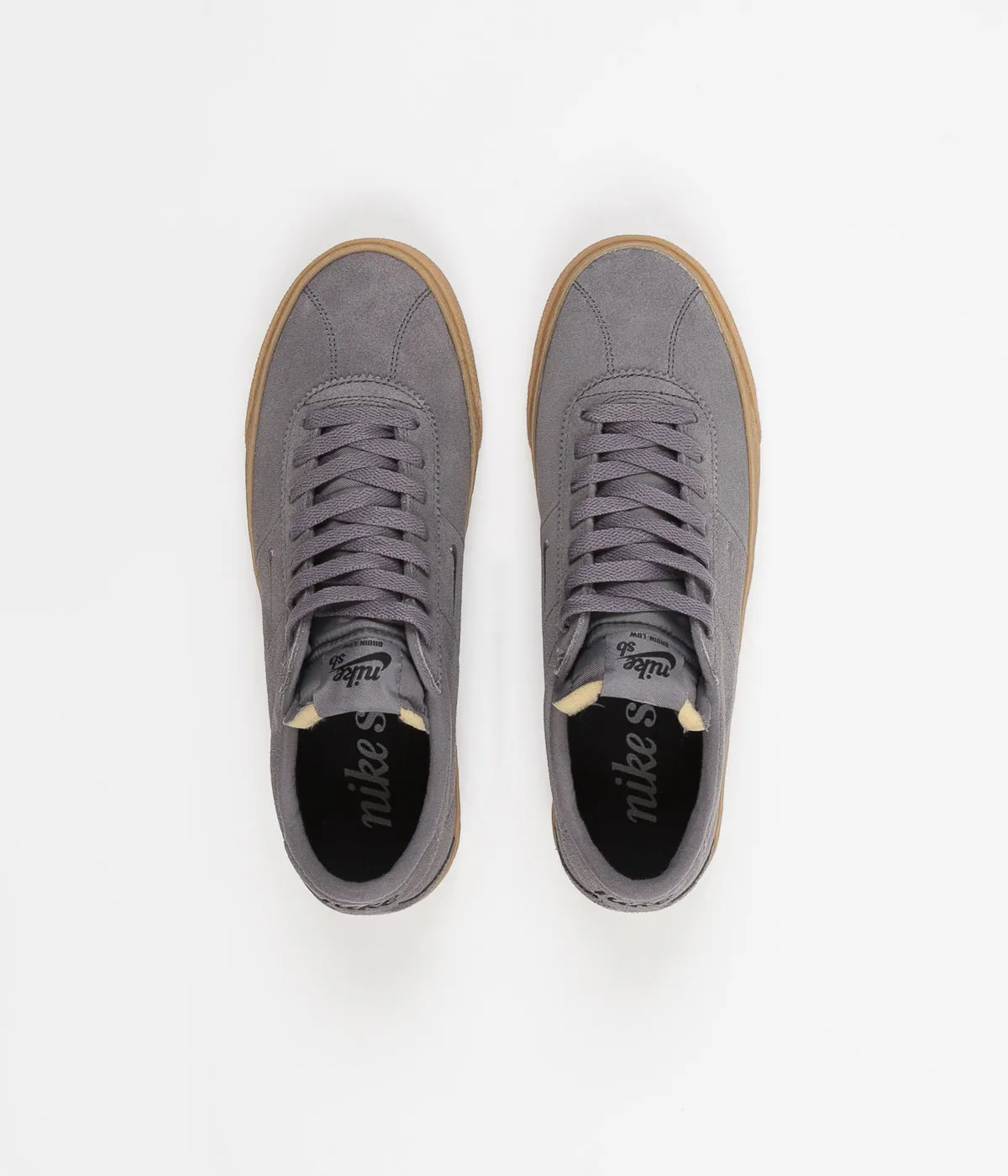 Nike SB Bruin Ultra Shoes - Gunsmoke / Gunsmoke - Black - Gum Light Brown