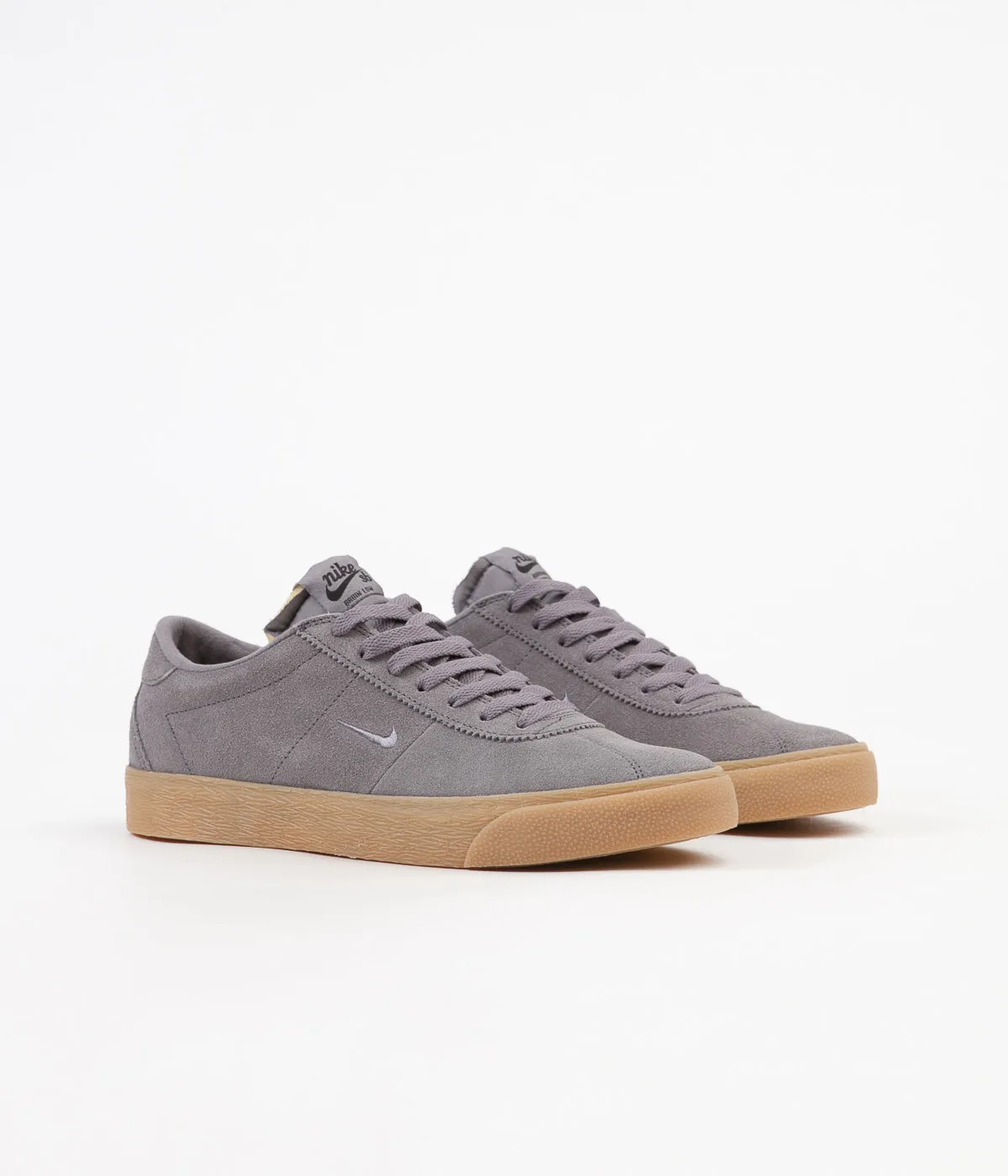 Nike SB Bruin Ultra Shoes - Gunsmoke / Gunsmoke - Black - Gum Light Brown