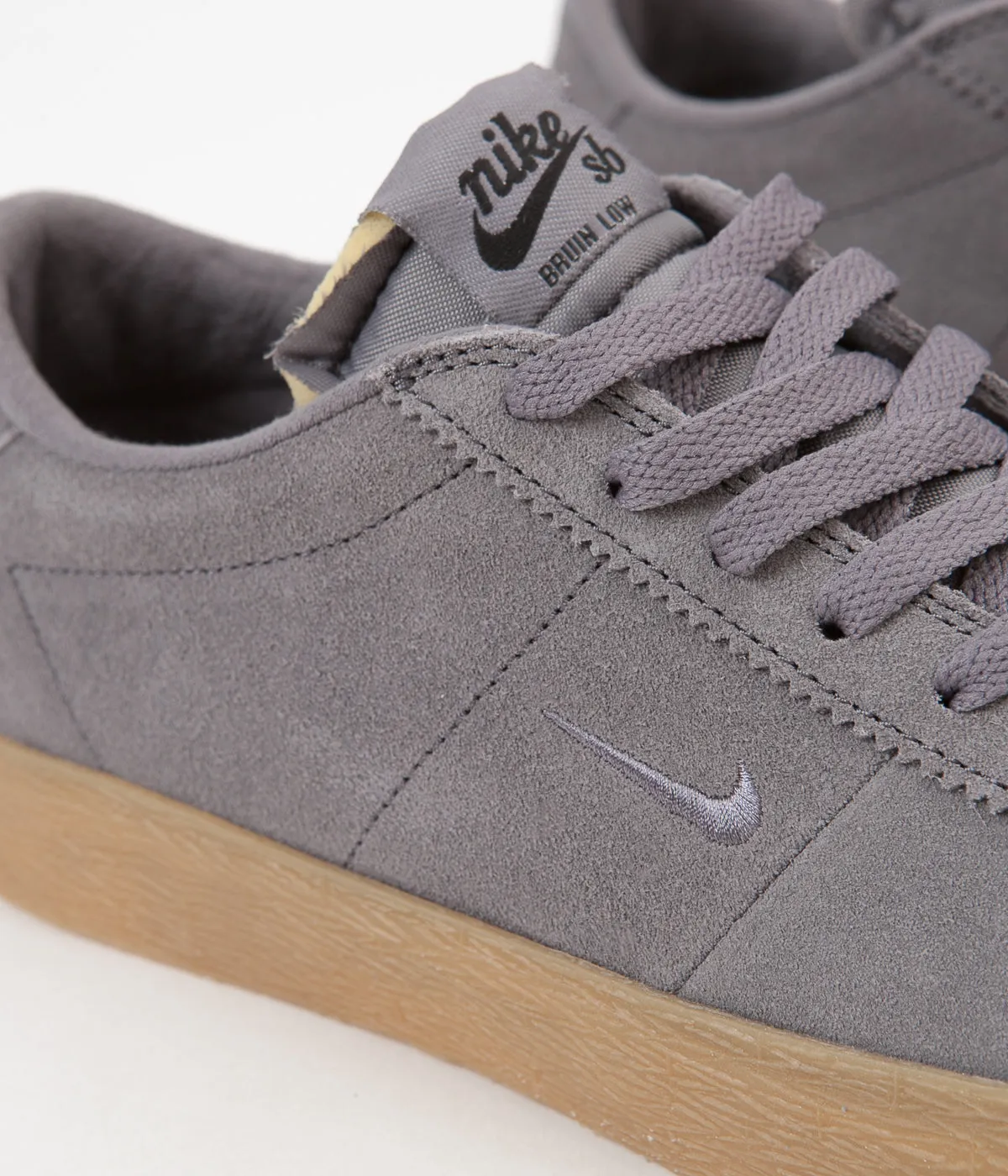 Nike SB Bruin Ultra Shoes - Gunsmoke / Gunsmoke - Black - Gum Light Brown