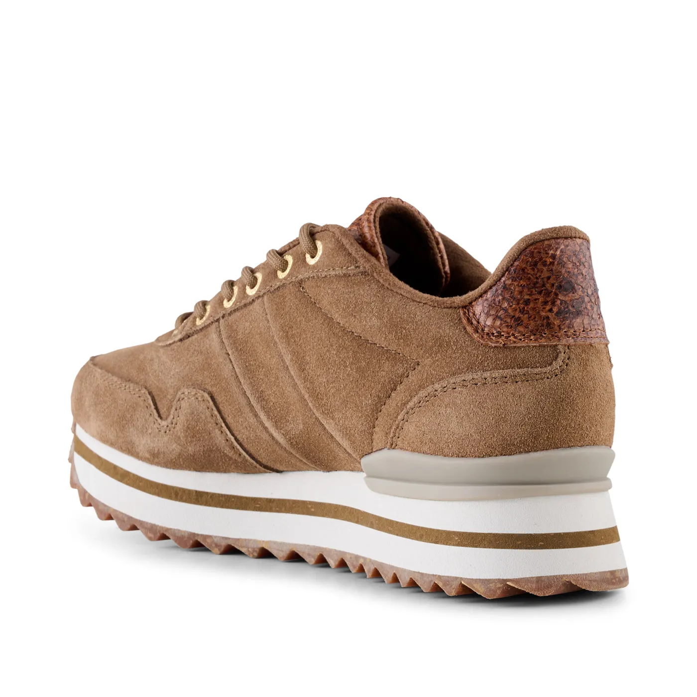 Nora III Suede Plateau - Latte