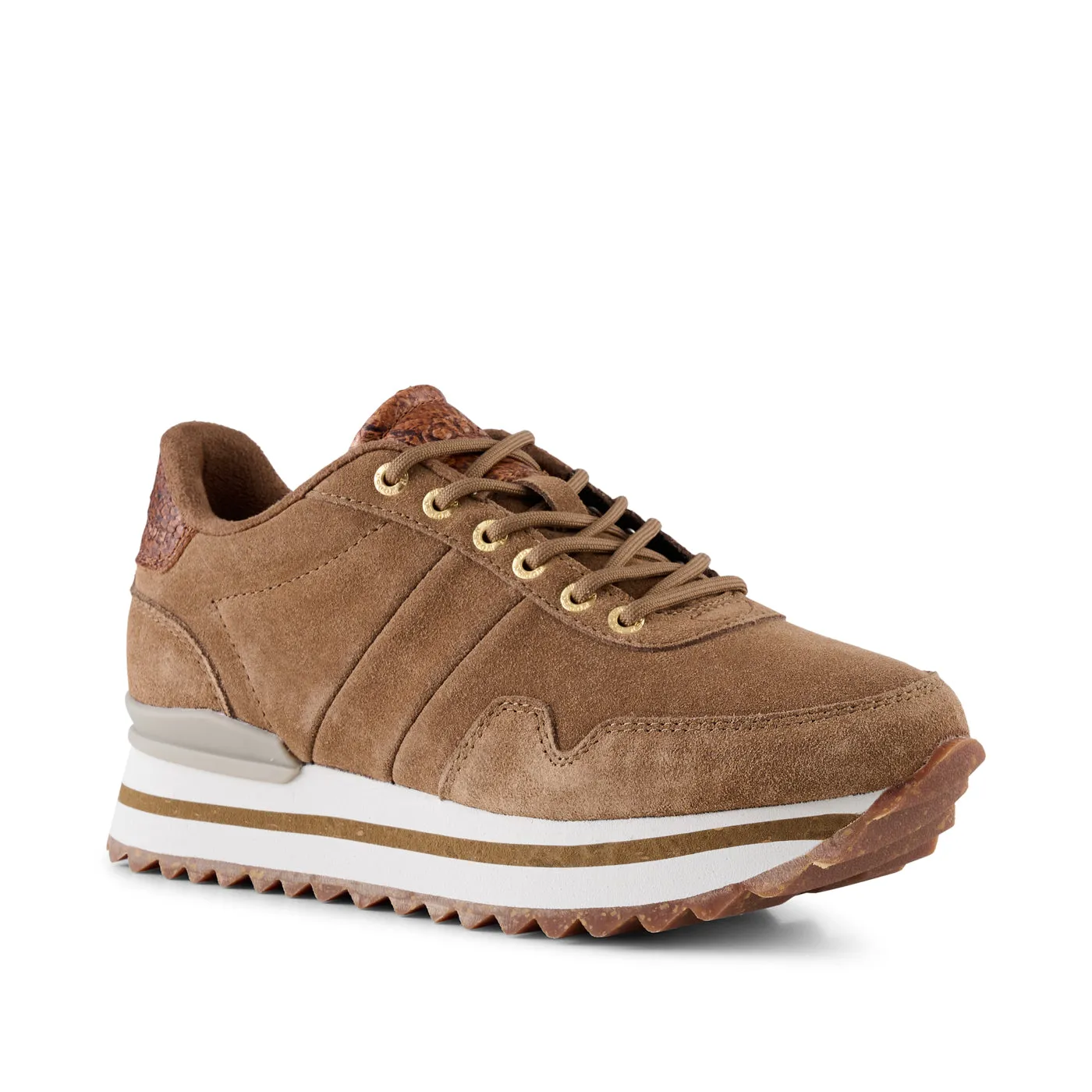 Nora III Suede Plateau - Latte