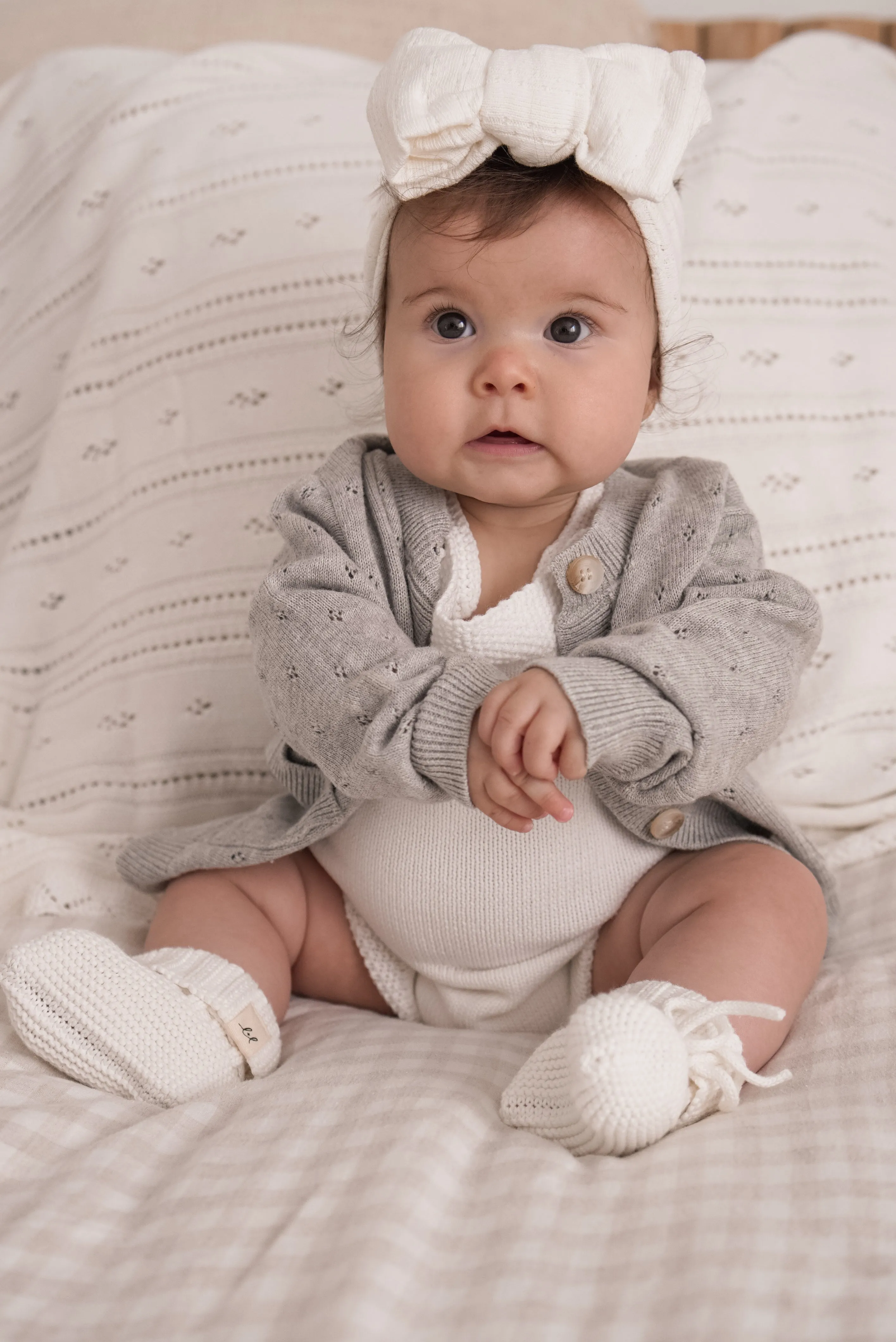 Organic Booties - Cream
