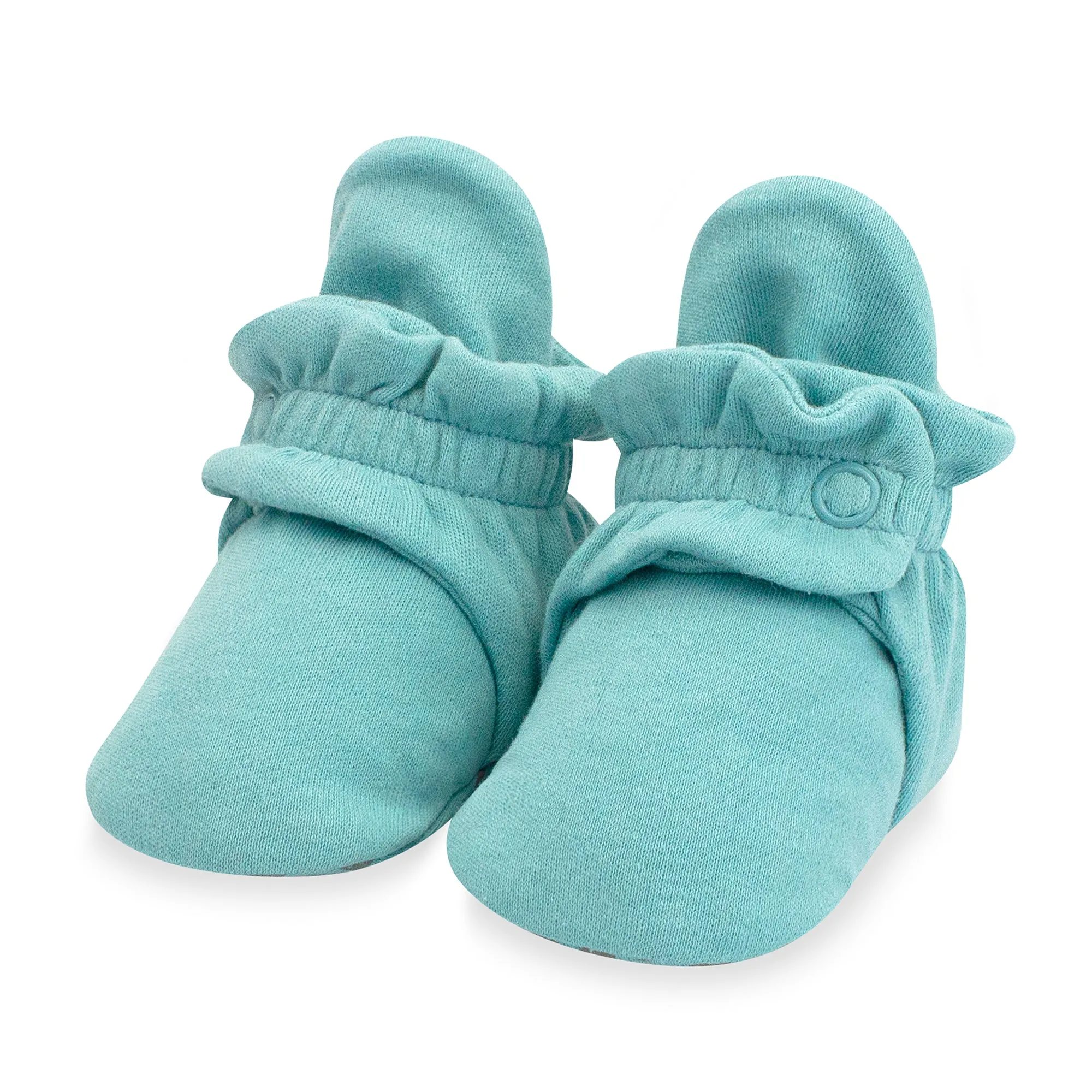 Organic Cotton Gripper Baby Bootie - Ocean