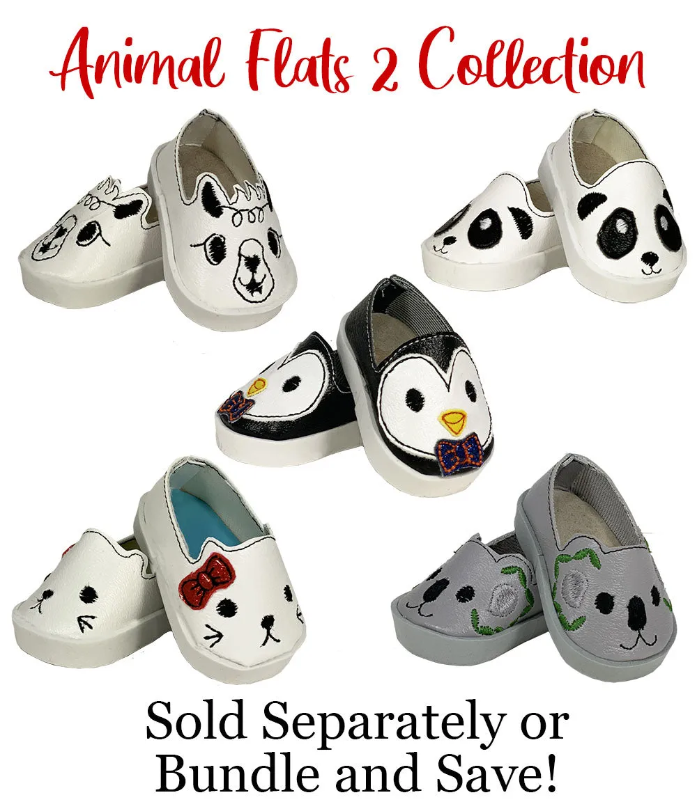 Panda Flats ITH Embroidery Patterns for 18 Inch Dolls