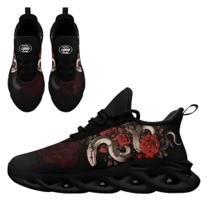 Personalized Year of the Snake Sneakers, Custom Comfortable Walking Shoes, Unisex Shoes