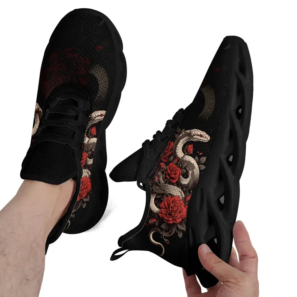 Personalized Year of the Snake Sneakers, Custom Comfortable Walking Shoes, Unisex Shoes