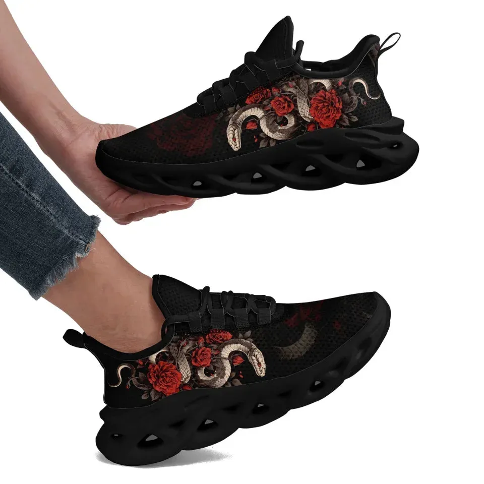 Personalized Year of the Snake Sneakers, Custom Comfortable Walking Shoes, Unisex Shoes