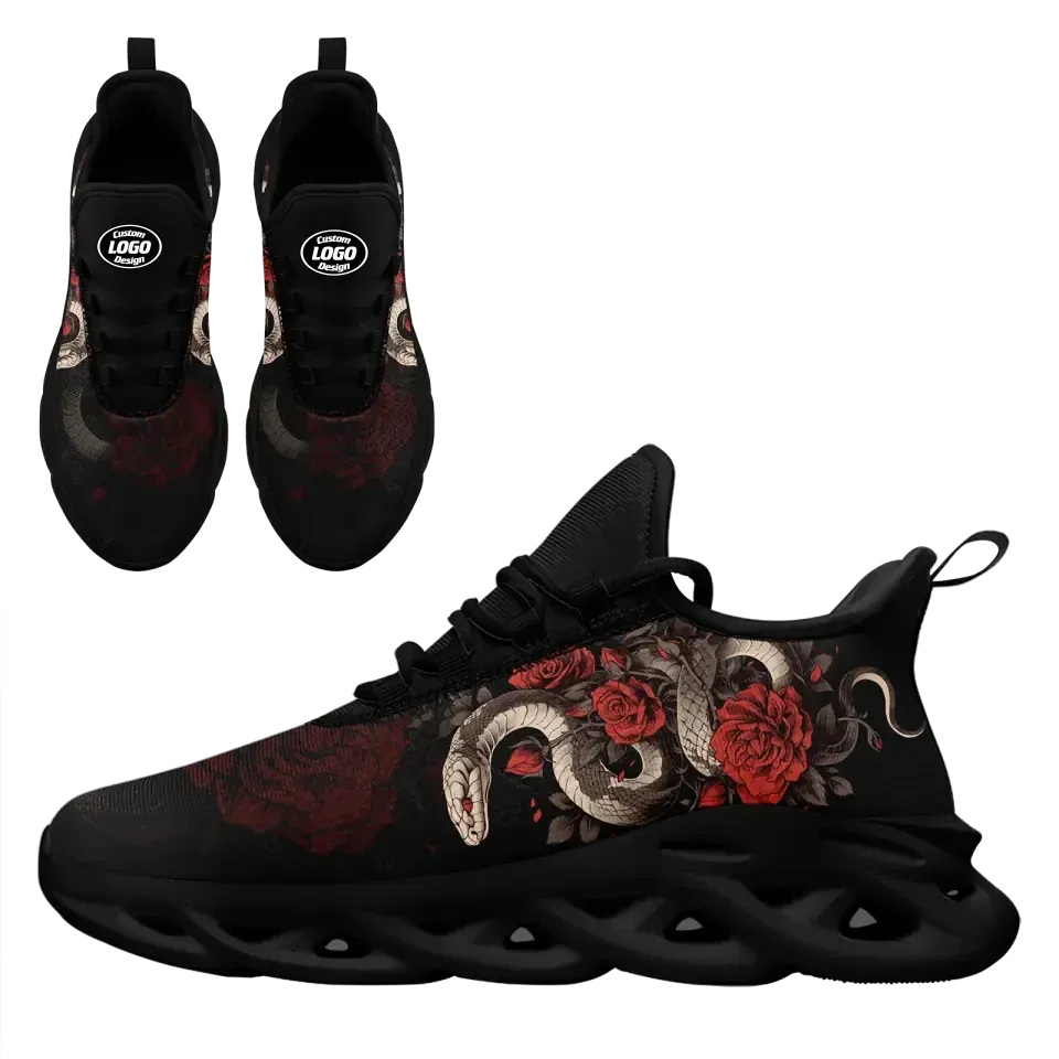 Personalized Year of the Snake Sneakers, Custom Comfortable Walking Shoes, Unisex Shoes