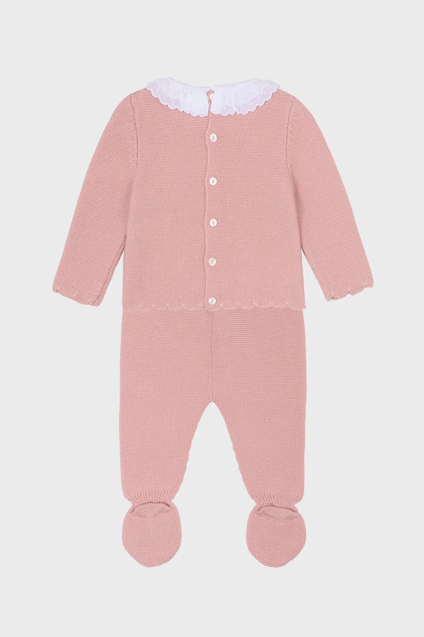 Pink Amaya Merino Baby Knitted Set
