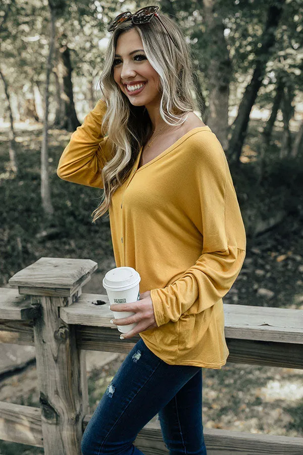 Positively Pretty Shift Top In Honey
