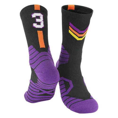 Professional Basketball Socks with Number