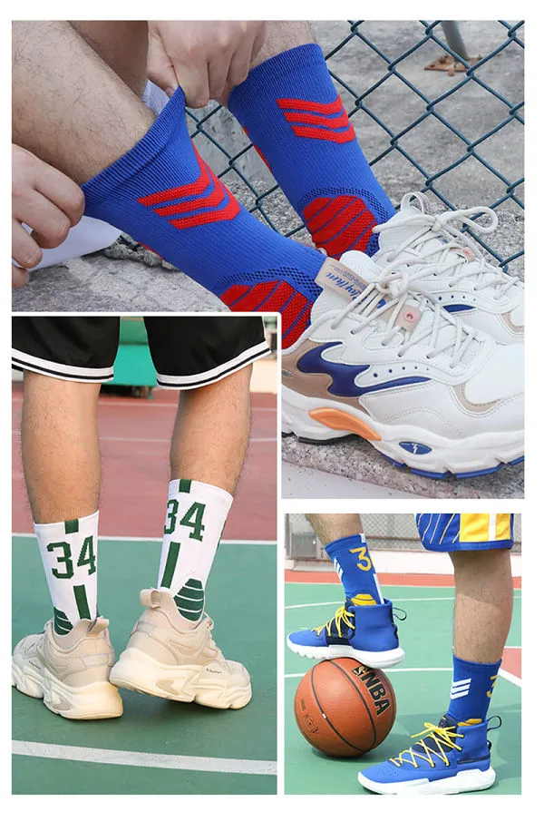 Professional Basketball Socks with Number
