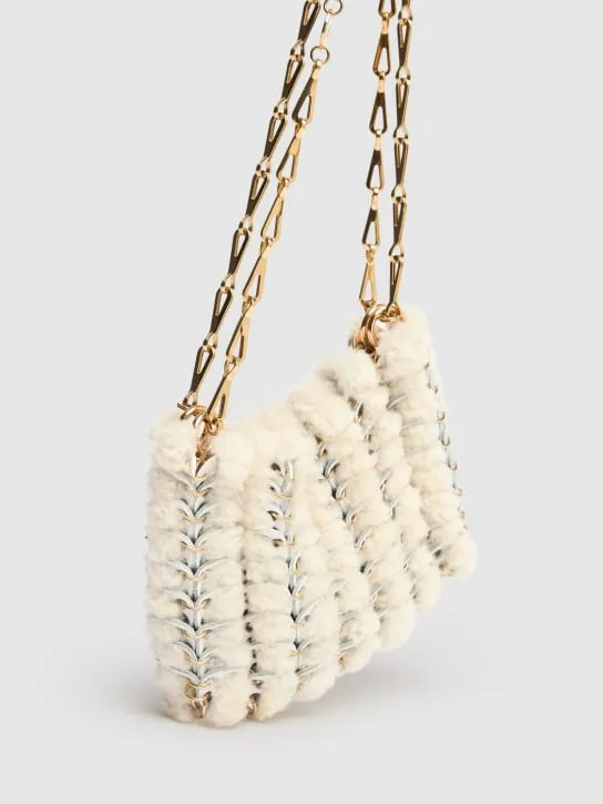Rabanne   Sac à main shearling shoulder bag 
