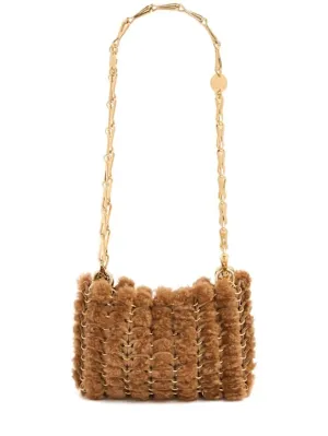 Rabanne   Sac à main shearling shoulder bag 