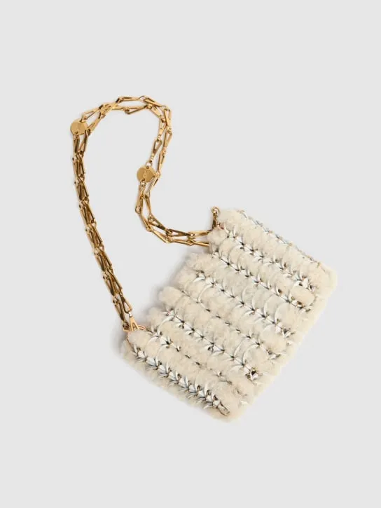 Rabanne   Sac à main shearling shoulder bag 