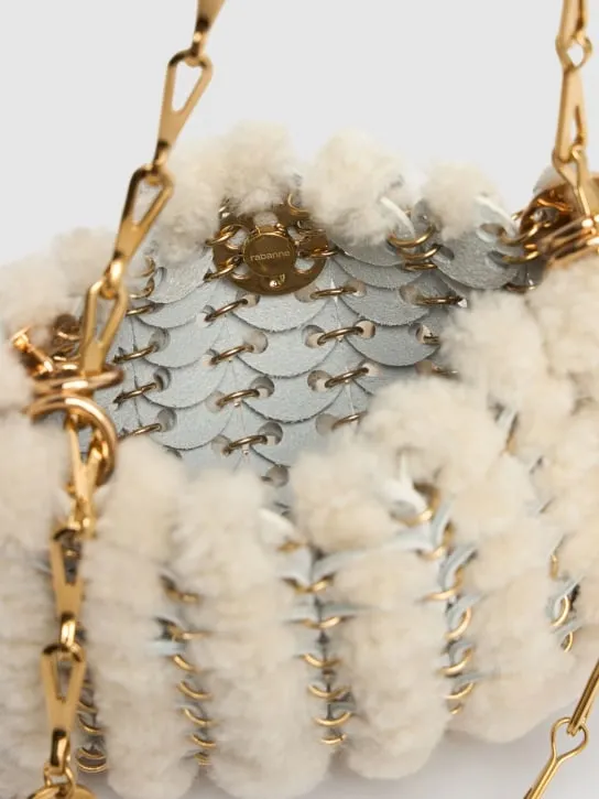 Rabanne   Sac à main shearling shoulder bag 