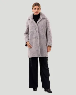 Reversible Long Hair Shearling Lamb Stroller
