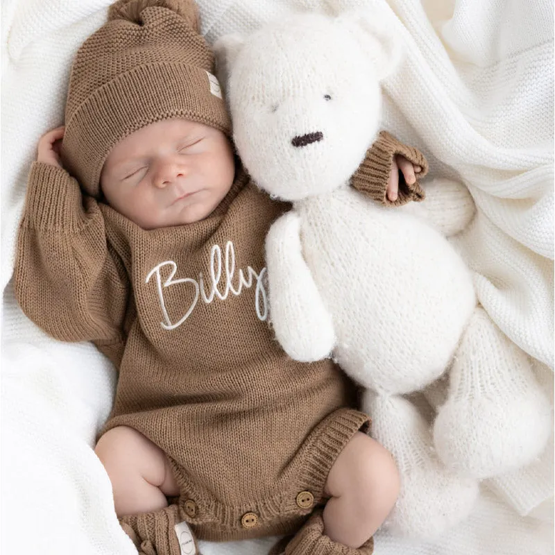 Romper & Booties Bundle - Taupe