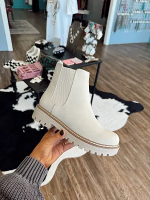 Sand Casual Slip On Booties