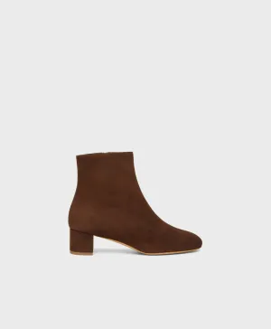 Shearling 40mm Ankle Boot - Chocolate