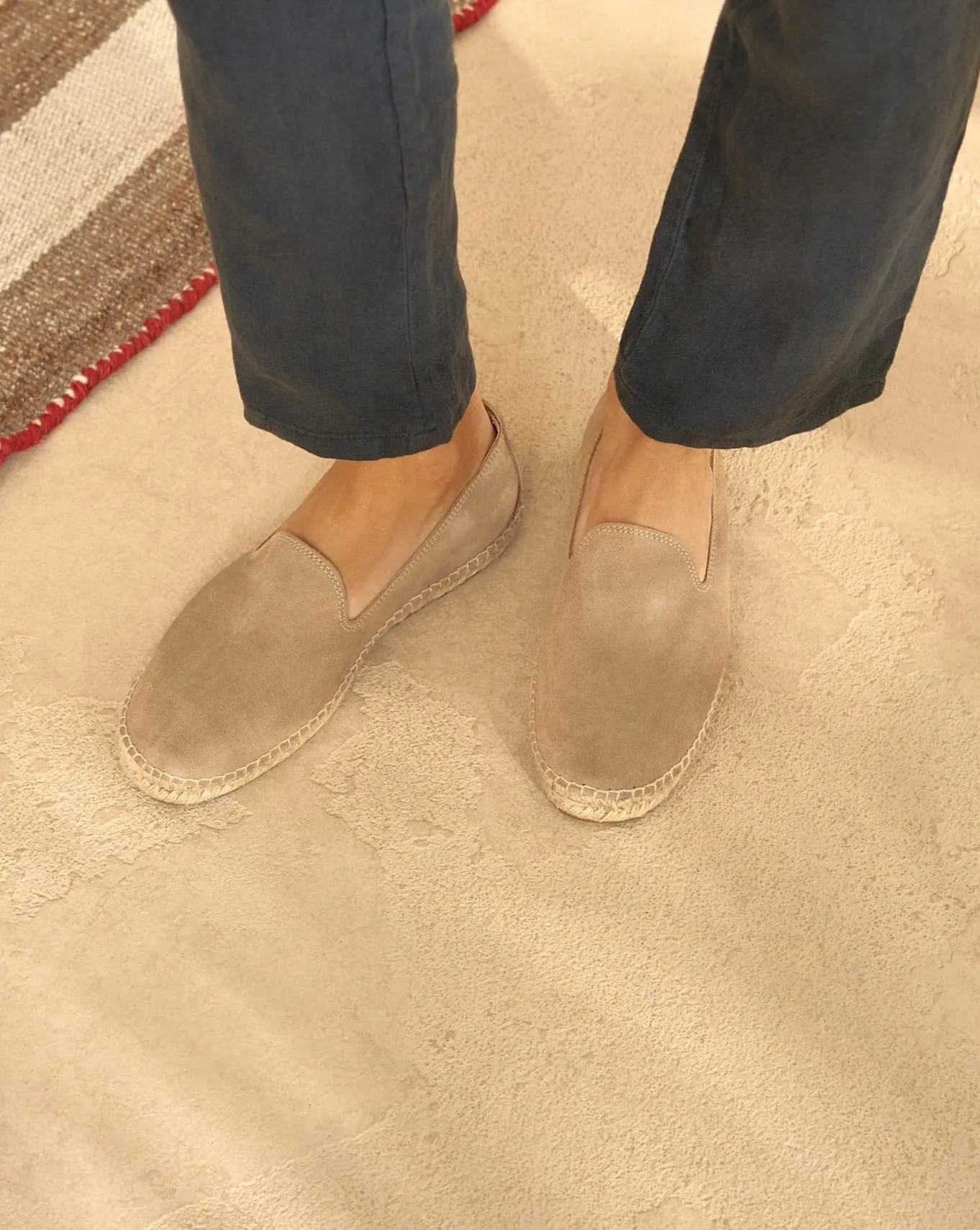 Suede Espadrilles - W19C0 - Hamptons Vintage Taupe
