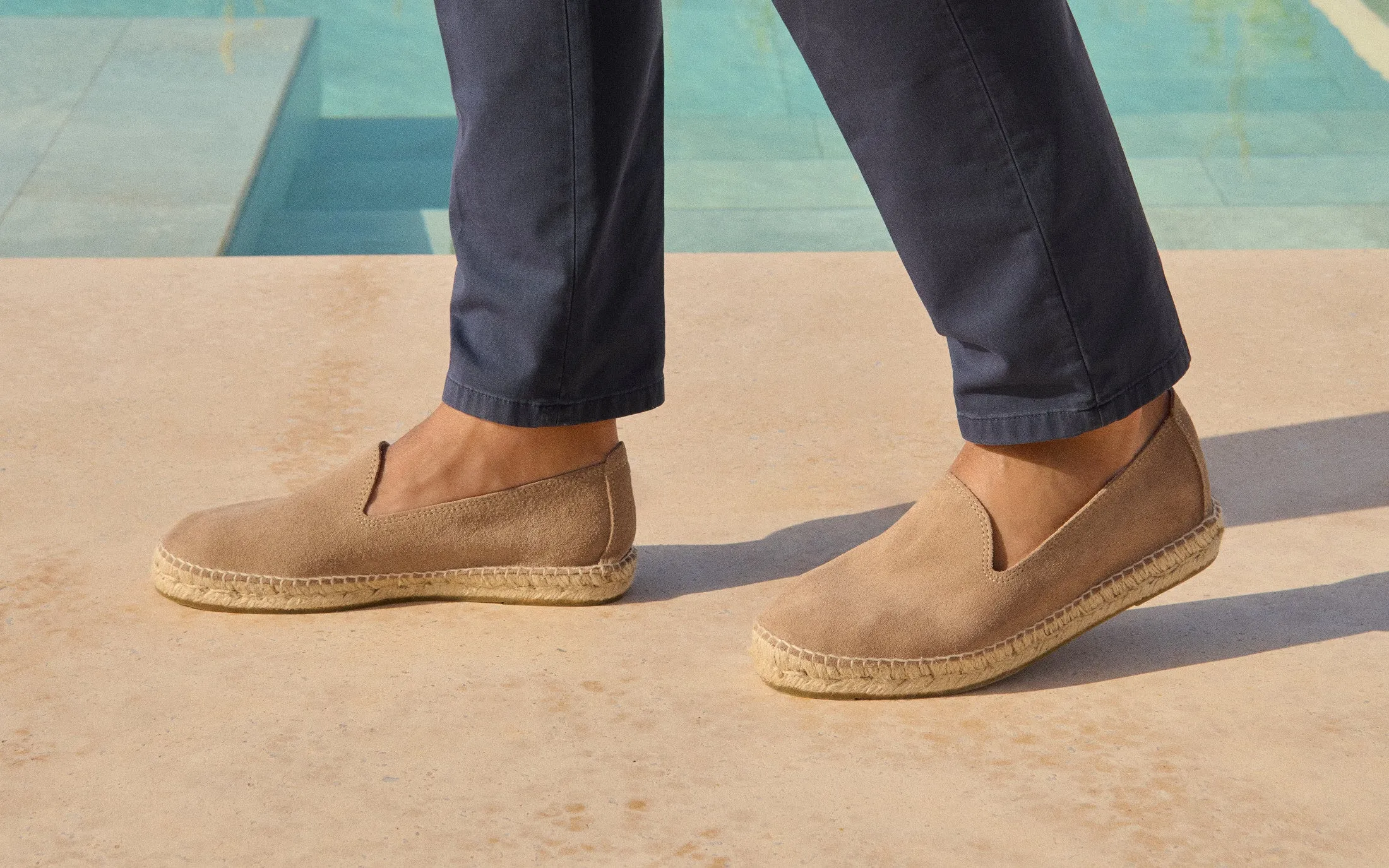 Suede Espadrilles - W19C0 - Hamptons Vintage Taupe