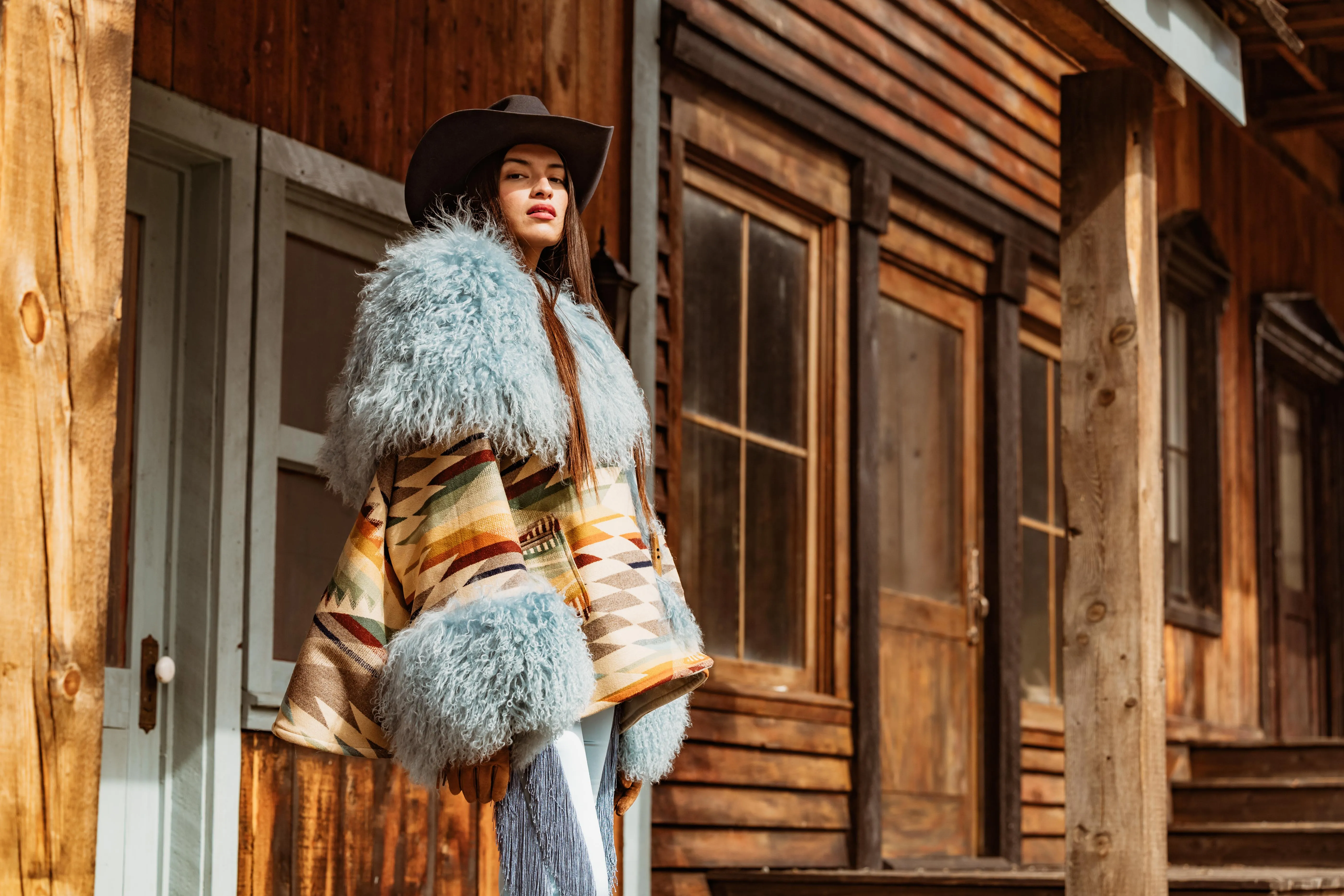 Summerland Shearling Cloak