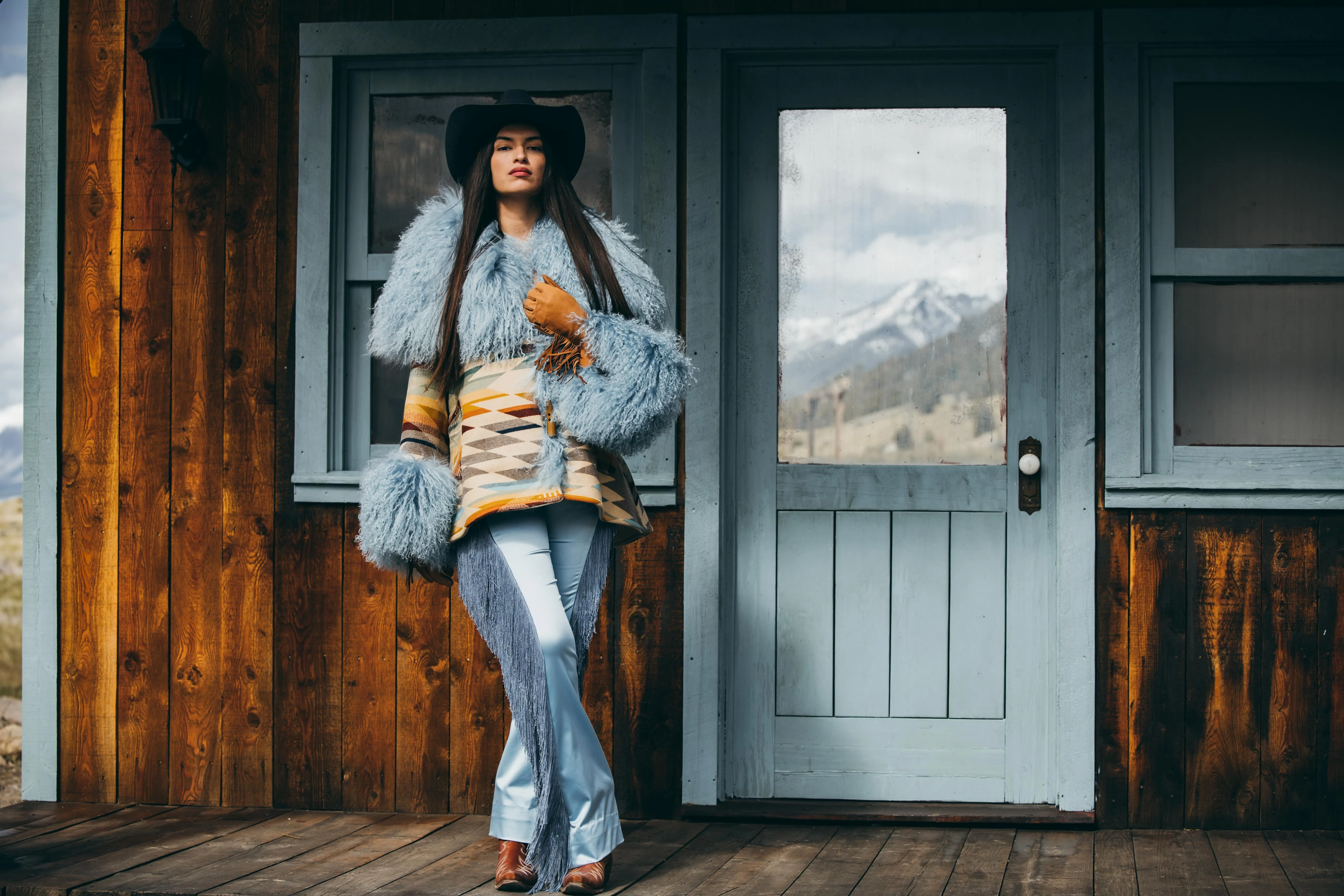 Summerland Shearling Cloak