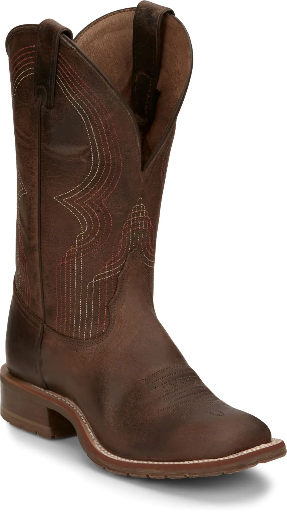 'Tony Lama' Women's 11" Delaney Western Square Toe - Brown