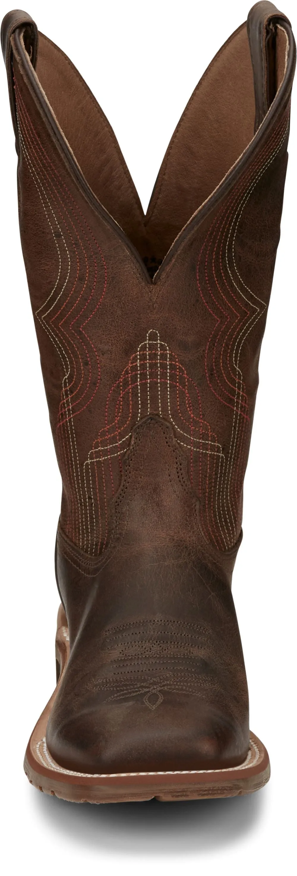 'Tony Lama' Women's 11" Delaney Western Square Toe - Brown