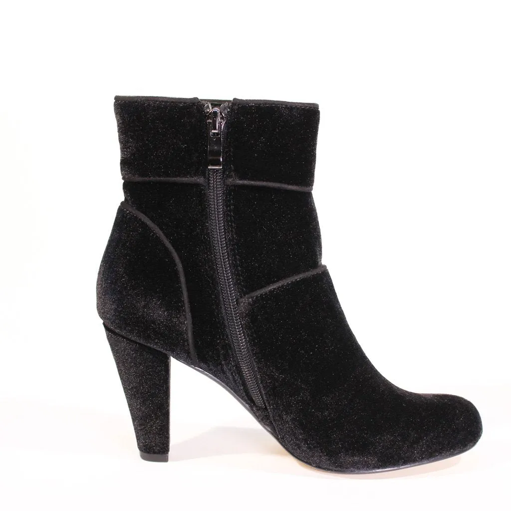 Topaz Velvet Booties