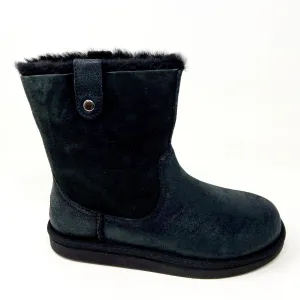 UGG Haydee Black Kids Girls Size 5 Casual Rain Boots 1013286